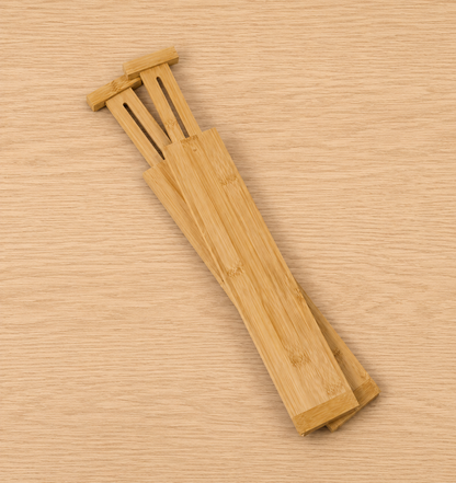 Expandable Bamboo Drawer Divider - 2Pcs
