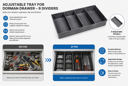Adjustable Drawer Organizer Tray